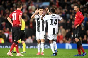 Cristiano Ronaldo mừng chiến thắng cùng đội bóng mới. Ảnh: Getty Images 