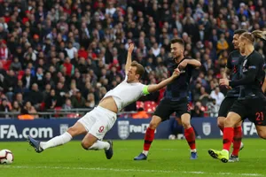 Harry Kane và pha ghi bàn quyến định cho Tam sư. Ảnh: Getty Images 