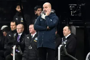 HLV Pep Guardiola không giấu nỗi thất vọng khi chứng kiến thất bại. Ảnh: Getty Images