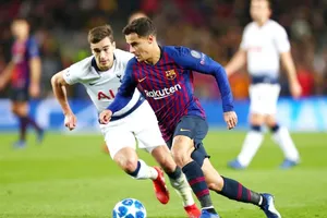 Philippe Coutinho khi cùng Barca trở lại Anh đối đầu Tottenham tại vòng bảng Champions League mùa này. Ảnh: Getty Images 