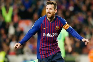 Lionel Messi đang có mùa giải bùng nổ cùng Barcelona. Ảnh: Getty Images 
