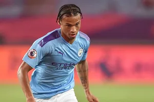 Leroy Sane ra sân ở trận giao hữu đầu tiên của Man.City. Ảnh: Getty Images