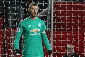 David De Gea từng được HLV Ole Gunnar Solskjaer trao băng đội trưởng ở mùa qua. Ảnh: Getty Images