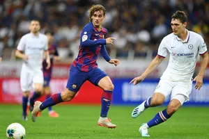 Antoine Griezmann có màn ra mắt không thành công cùng Barca. Ảnh: Getty Images