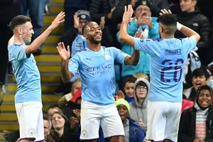 Raheem Sterling tiếp tục truyền cảm hứng cho Man.City. Ảnh: Getty Images 