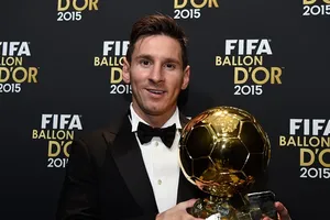 Lionel Messi và lần cuối cùng giành Quả bóng vàng năm 2015. Ảnh: Getty Images