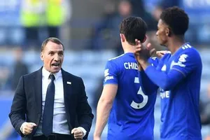 HLV Brendan Rodgers đang tận hưởng thành công cùng Leicester. Ảnh: Getty Images