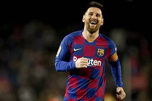 Lionel Messi chạm cột mốc ghi 50 bàn trong năm tứ 6 liên tiếp. Ảnh: Getty Images