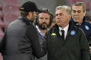Carlo Ancelotti là HLV duy nhất có thể thắng đội bóng của Jurgen Klopp ở mùa này... Ảnh: Getty Images