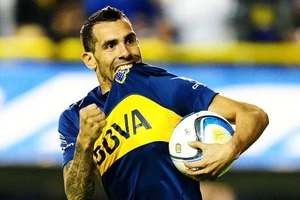 Carlos Tevez trong thời điểm cuối sự nghiệp cùng Boca Juniors. Ảnh: Getty Images
