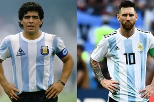 Diego Maradona và Lionel Messi là 2 cầu thủ vĩ đại nhất bóng đá Argentina.
