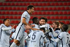 Chelsea đã hoàn thành nhiệm vụ vòng bảng sau chiến thắng 2-1 tại Rennes. Ảnh: Getty Images 