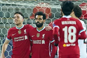 Mohamed Salah trở thành chân sút số 1 của Liverpool tại Champions League. Ảnh: Getty Images 