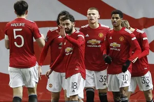 Scott McTominay tỏa sáng giúp Quỷ đỏ vào tứ kết FA Cup. Ảnh: Getty Images