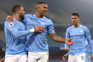Gabriel Jesus tỏa sáng giúp Man.City thắng thuyết phục. Ảnh: Getty Images