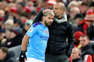 Nếu không chấn thương, Sergio Aguero luôn là sự lựa chọn số 1 của HLV Pep Guardiola. Ảnh: Getty Images 