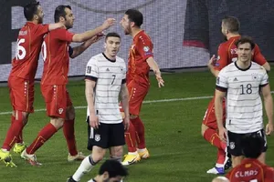 Tuyển Đức tiếp tục thể hiện sự mong manh của mình. Ảnh: Getty Images 