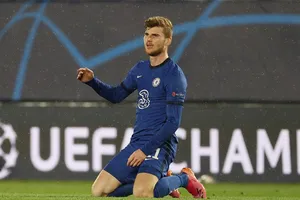 Timo Werner một lần nữa phải thất vọng với bản thân. Ảnh: Getty Images