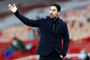 HLV Mikel Arteta đã đối mặt quá nhiều vấn đề trong mùa giải này. Ảnh: Getty Images