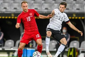 Tuyển Đức (phải) và Đan Mạch hòa 1-1 trong trận giao hữu. Ảnh: Getty Images