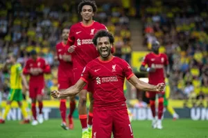 Mohamed Salah đi vào lịch sử khi ghi bàn trong 5 trận mở màn mùa giải mới. Ảnh: Getty Images