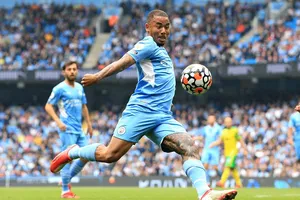 Gabriel Jesus đã có một màn thể hiện khiến HLV Pep Guardiola hài lòng. Ảnh: Getty Images