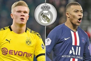 Kylian Mbappe (phải) và Erling Braut Haaland đã là 2 tiền đạo xuất sắc nhất thế giới?