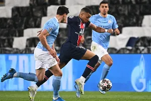 Man.City đã thành công ngăn cản Kylian Mbappe ở mùa qua. Ảnh: Getty Images