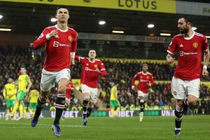 Cristiano Ronaldo ghi bàn quyết định giúp Man.United duy trì mạch thắng. Ảnh: Getty Images