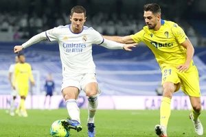 Eden Hazard trong trận hòa 0-0 trước Cadiz.