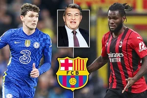 Barcelona rất nhanh chào đón 2 tân binh Franck Kessie và Andreas Christensen (trái).