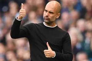 HLV Pep Guardiola tự tin Man.City có thể hướng mùa giải đi theo cách của mình. Ảnh: Getty Images