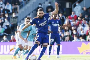 Karim Benzema sút thắng 2 trong 3 quả phạt đền mà Real Madrid được hưởng.