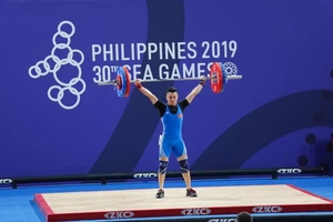 Tuyển cử tạ Việt Nam đang chuẩn bị cao độ nhất cho SEA Games 31. Ảnh: NHẬT ANH