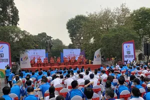 Lễ đếm ngược 31 ngày tới SEA Games 31 đã thực hiện tại thủ đô Hà Nội. Ảnh: MINH CHIẾN