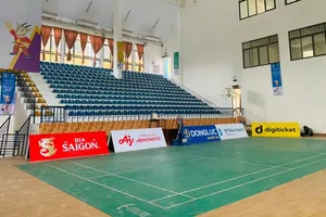 Nhà thi đấu Hà Đông đã được hoàn thiện để phục vụ SEA Games 31. Ảnh: TUẤN ANH