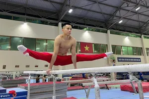 Lê Thanh Tùng đang quyết tâm giành được thành tích cao trên sân nhà. Ảnh: THANH LÊ