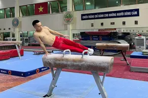 Tuyển thủ đội tuyển TDDC Việt Nam sẽ sớm được làm quen với trang thiết bị mới tại Cung thể thao Quần Ngựa. Ảnh: LÊ THANH 