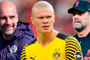 HLV Jurgen Klopp sớm cảm nhận rõ khó khăn khi Pep Guardiola có Erling Haaland.