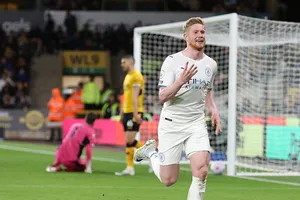 Kevin De Bruyne lần đầu tiên trong sự nghiệp ghi 4 bàn thắng trong một trận đấu. Ảnh: Getty Images