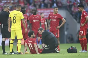 May mắn vấn đề của Mohamed Salah là không nghiêm trọng. Ảnh: Getty Images