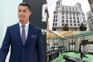Cristiano Ronaldo và dự án khai trương năm ngoái tại Madrid (Tây Ban Nha).