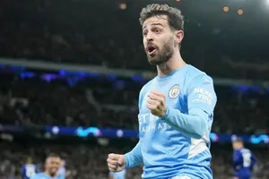 Bernardo Silva e rằng không thể rời Man.City. Ảnh: Getty Images