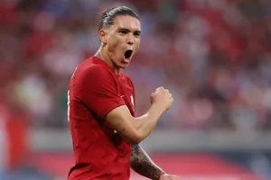 Tiền đạo Darwin Nunez ghi 4 bàn thắng trong chiến thắng 5-0 trước RB Leipzig.