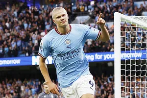 Ngăn cản Erling Haaland ghi bàn là thử thách với mọi đội bóng. Ảnh: Getty Images