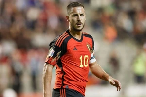 Eden Hazard được thúc đẩy tinh thần khi trở về cùng tuyển Bỉ.