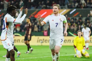 Kevin De Bruyne đã chơi xuất sắc để dẫn dắt tuyển Bỉ giành chiến thắng 3-2 trước tuyển Đức.