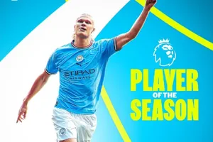 Erling Haaland được vinh danh là Cầu thủ xuất sắc nhất mùa giải của Ban tổ chức Premier League.