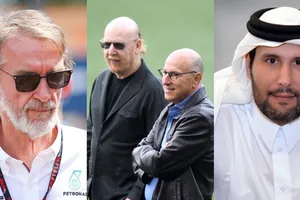 Sheikh Jassim Bin Hamad Al Thani (phải) và Sir Jim Ratcliffe vẫn chưa nhận được câu trả lời từ nhà Glazer.