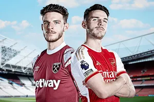 Declan Rice lần đầu trở lại đối đầu đội bóng cũ West Ham sau khi chia tay vào mùa hè với giá 105 triệu bảng.